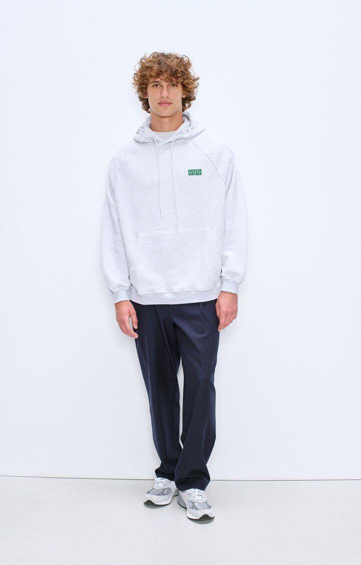 American Vintage Baptown Kapuzenpullover Herren grau meliert